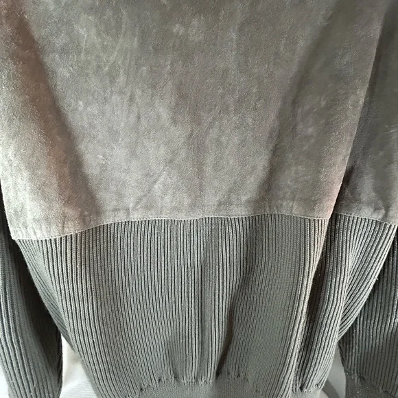 Sierra Ridge genuine leather suede gray sweater men’s - Picture 10 of 10